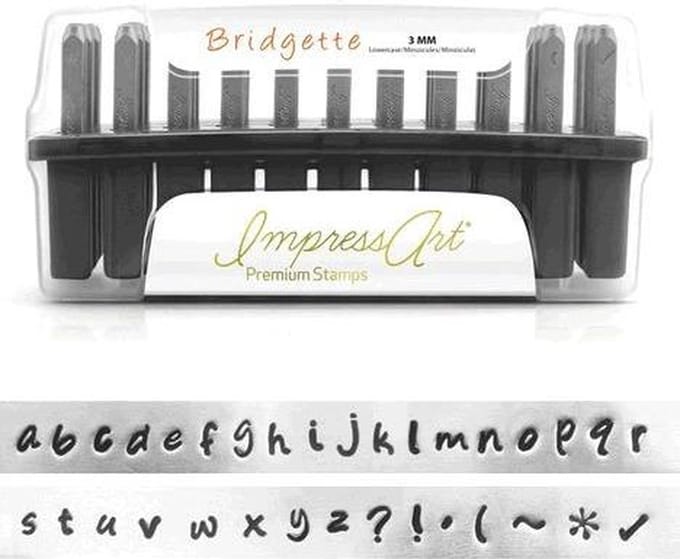 ImpressArt Premium - Bridgette, Slagletters, klein letters, 3 mm