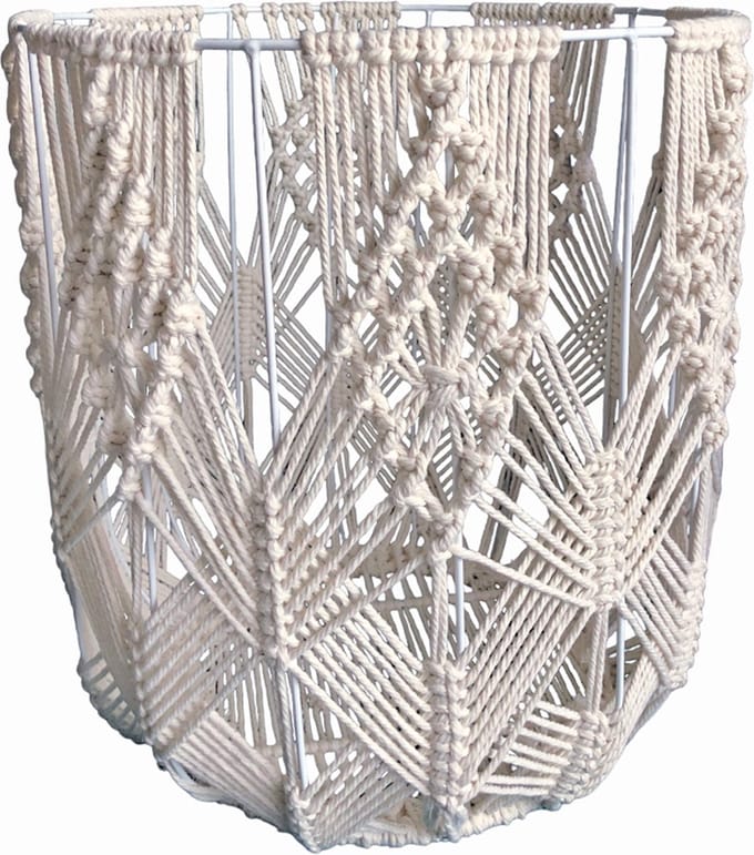 Lavandoux - Macramé Mand - Bohemian - ø35cm - Naturel