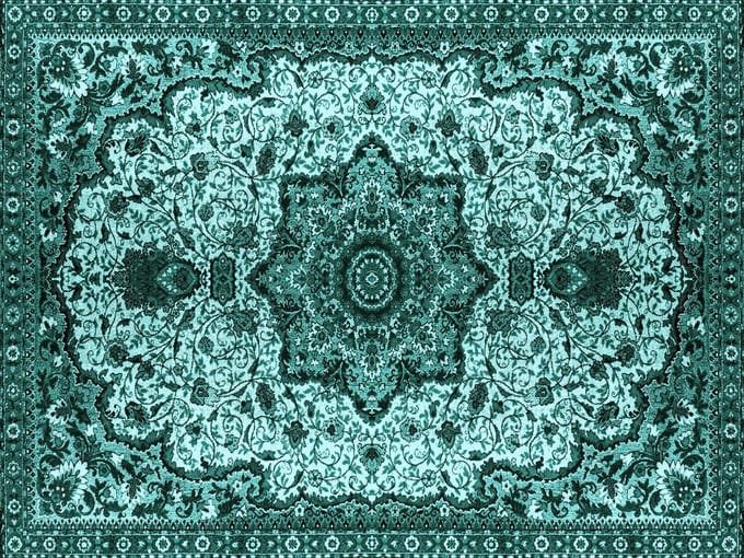 Vinyl | Vloerkleed vinyl | Persia Turquoise | 90x120 cm