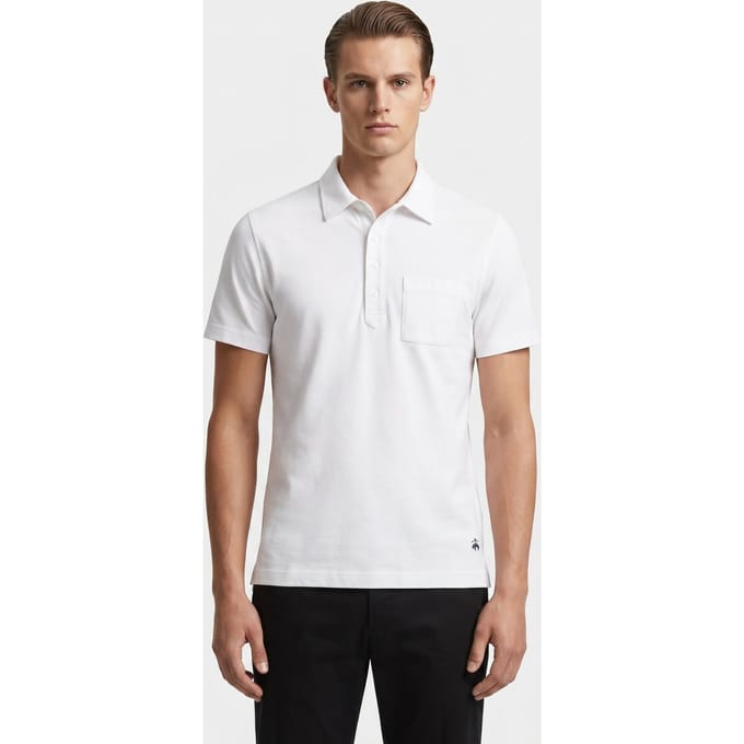 Brooks Brothers Jersey Polo White Größe: XXL | Poloshirts Outlet | Herren | Weiß