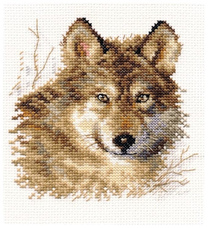 Borduurpakket - Alisa - Wolf borduren (pakket)