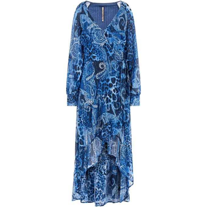 Lange wikkeljurk voor dames Guess Nuovo Bahia