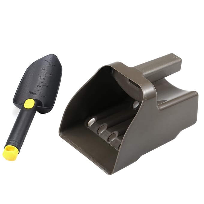 Zandschep en Schop Set Graafgereedschap Accessoires voor Metaaldetectie en Schatzoeken Sand Scoop black