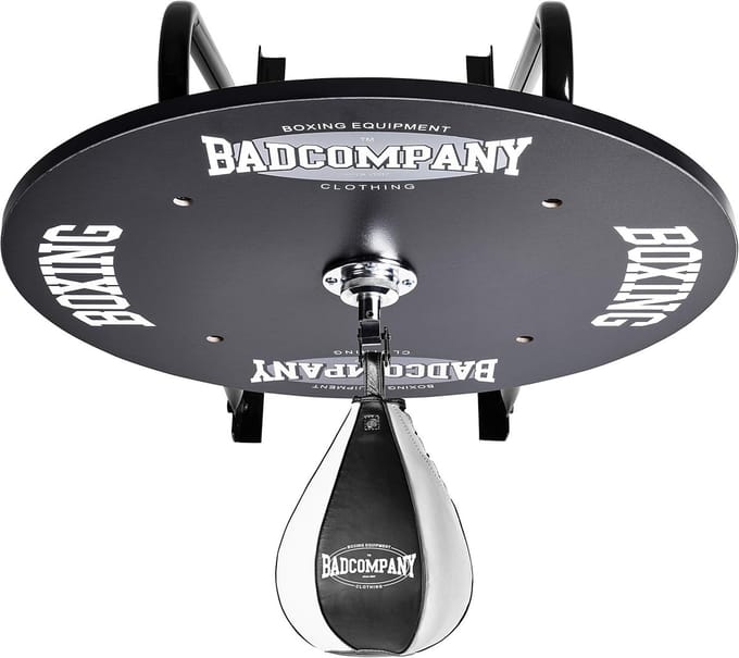 Speedball Platform Set - Boksapparaat Wandmontage - Professioneel Trainen - Soepel Draaikogellager - 60cm Platform - Zwart