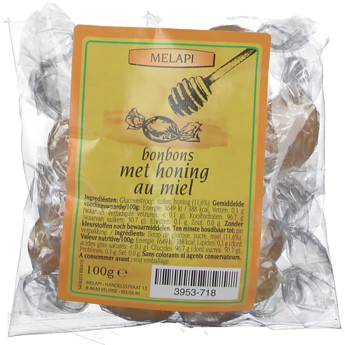 Melapi Bonbons met Honing | Verzacht keel bij irritatie & lichte hoest 100