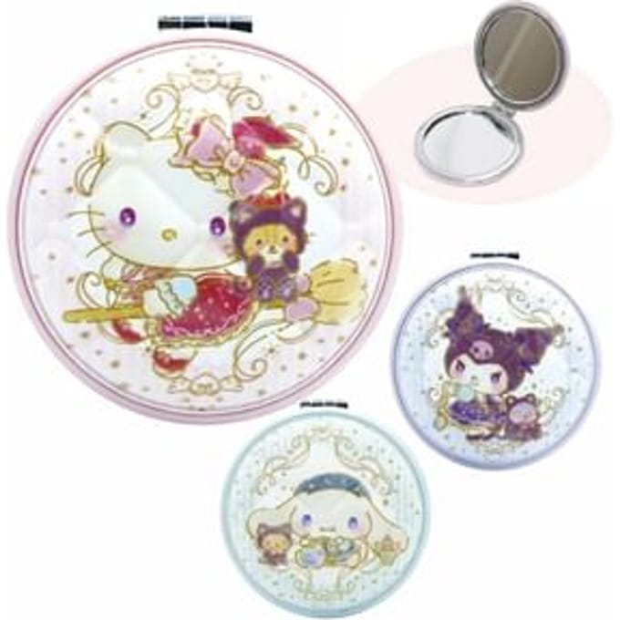 Sanrio - Sanrio Round Compact Mirror Kuromi - H7.3×W7.3×D1.5cm