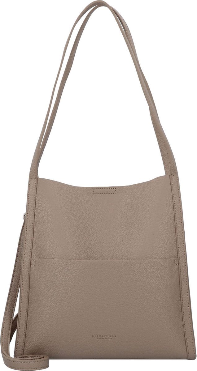 SEIDENFELT MANUFAKTUR Schoudertas Svedala Shopper Smooth Taupe / Gold