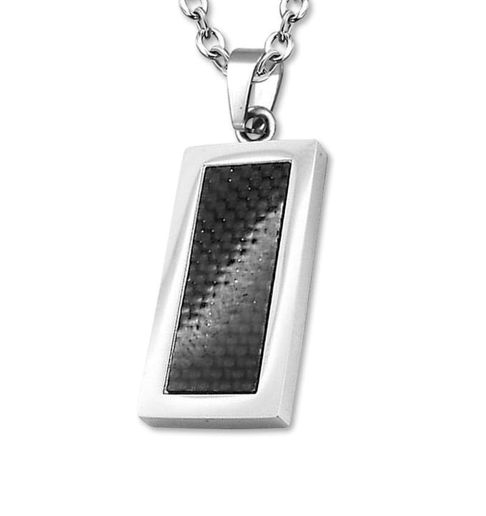 Amanto Ketting Archel - 316L Staal - Carbon - 15x35mm - 60cm