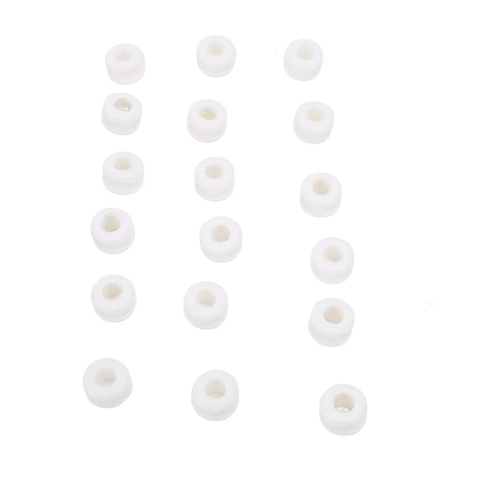 Plafondventilator Dempers Vervanging Laag Geluid Rubber Ventilator Afdichtingsringen voor Geluidsreductie Wit white