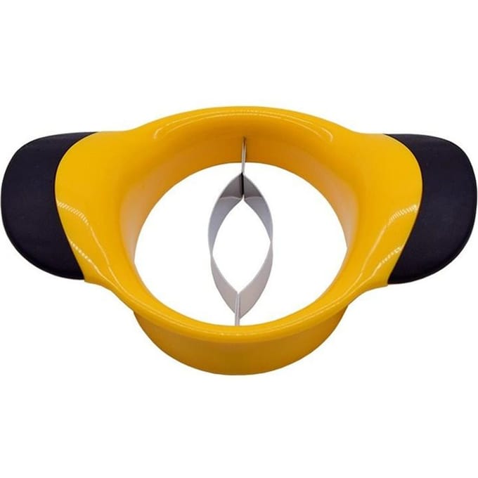Multifunctionele Mango Corer Slicer Cutter Pitter Mango Core Pit Remover Watermeloen Dunschiller Fruit Groente Tool Keuken Accessoires geel