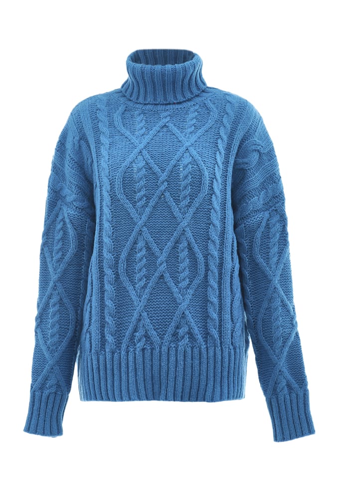 Mymo Trui met coltrui Dames turkoois