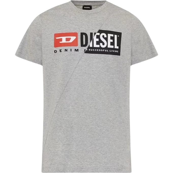 Diesel Schattig Design Grijs T-shirt