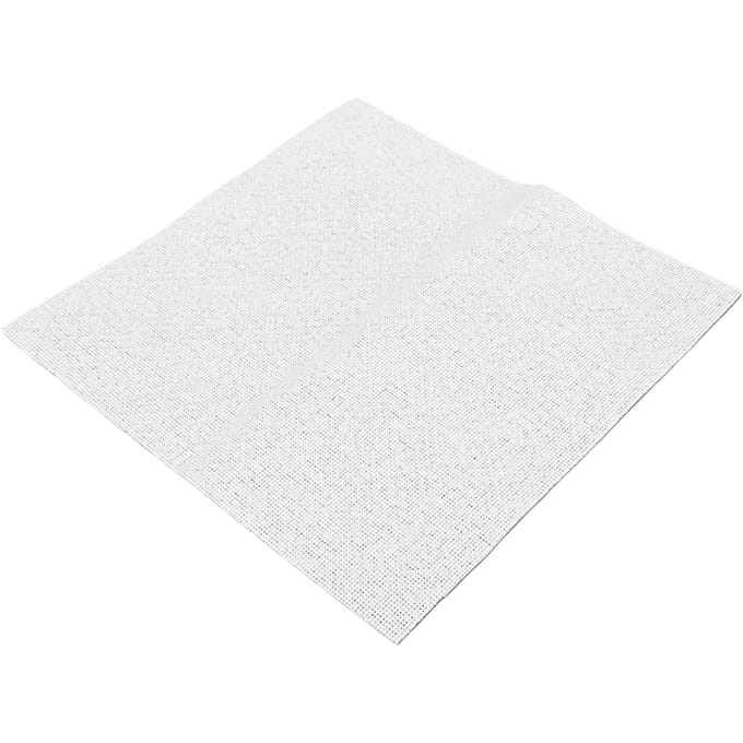 5 Pièces 28CT Tissu à Broder Coton Blanc Point de Croix Tissu pour Loisirs Créatifs Couture Décorations 15x15cm white