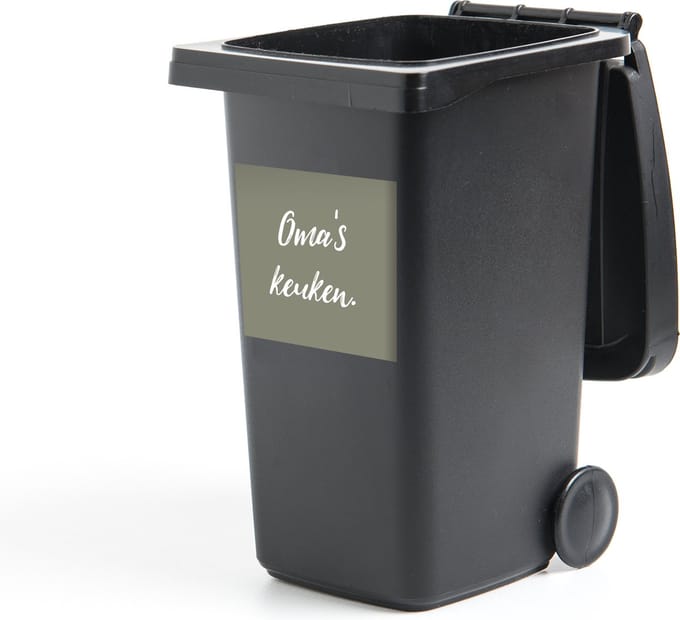 Container sticker Quotes - Spreuken - Oma - Oma's keuken - Keuken - 40x40 cm - Kliko sticker