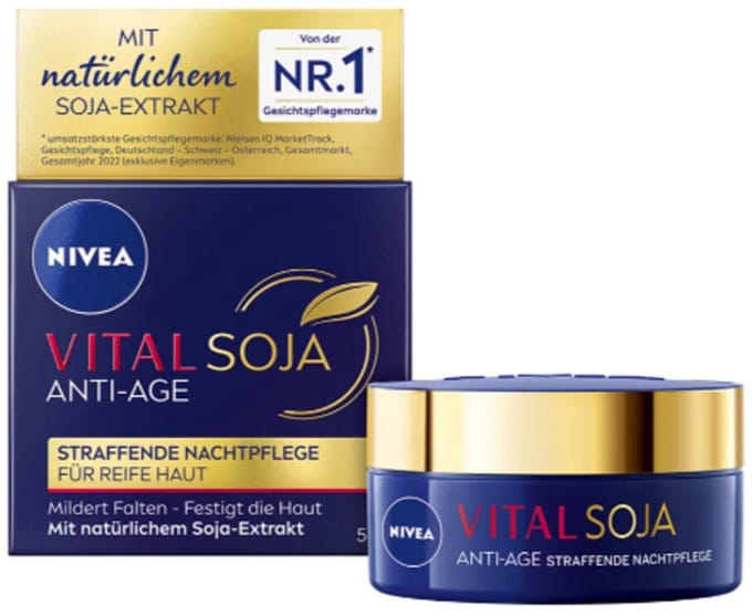 NIVEA Vital Soja Anti-age Nachtcrème - 50 ml