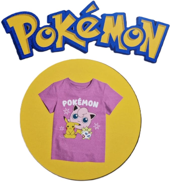 Pokemon - T-Shirt - Maat 122/128 - Roze