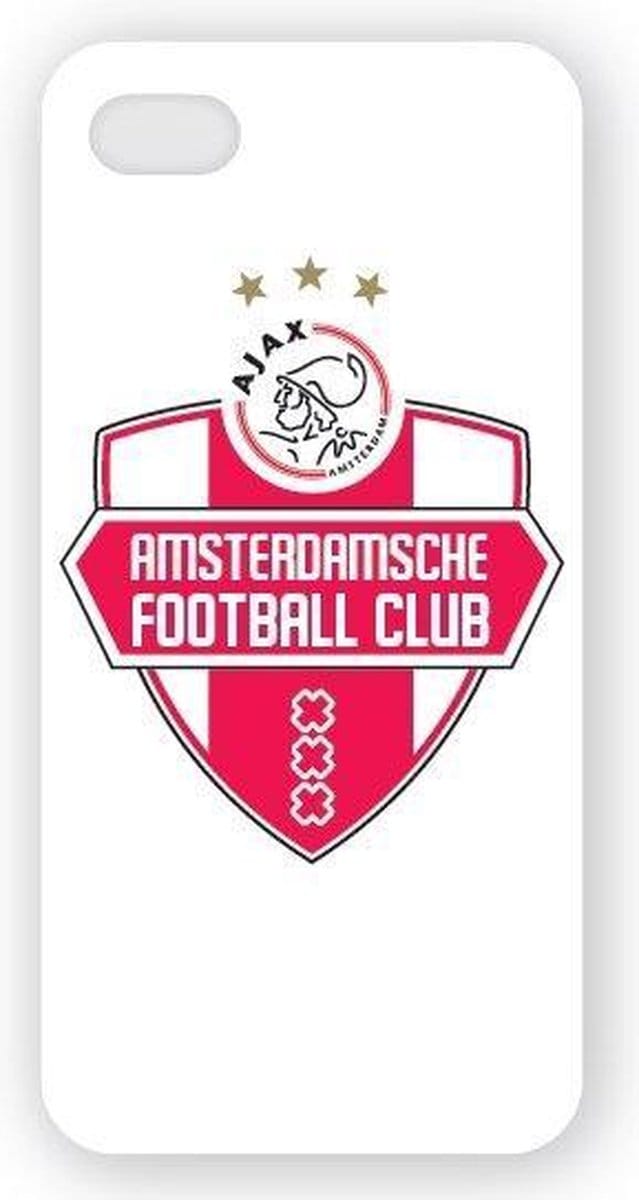 Iphone 5 cover ajax wit/rood/wit