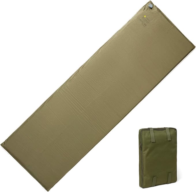Zelfopblazend Kampmatje voor Militair Gebruik - Olijfgroen