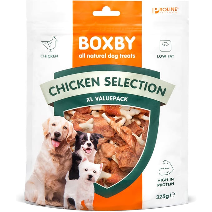 Boxby Chicken Selection - Hondensnacks - Kip 325 g