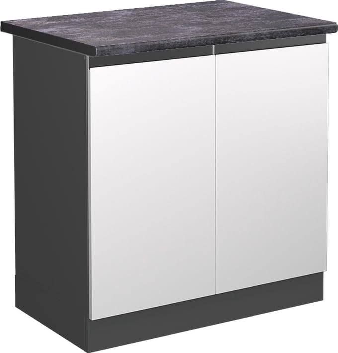 Vicco R-Line Wastafelkast – 80 cm, WB Antraciet Wit
