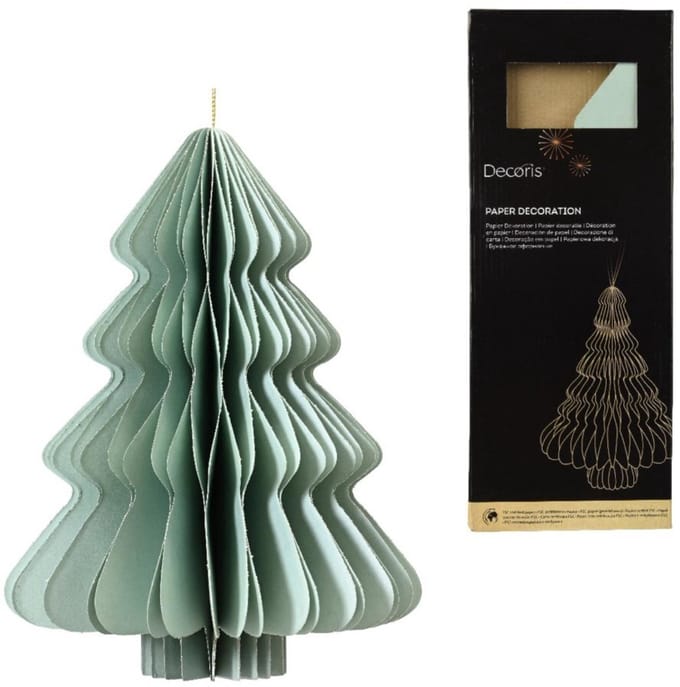 Decoris Papieren Boom 30x40 cm Mintgroen