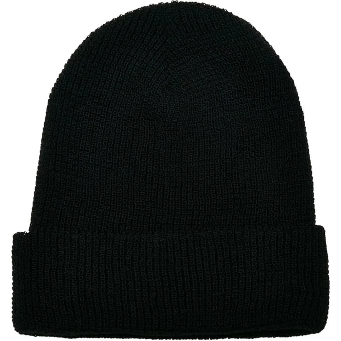 Urban Classics - Recycled Yarn Waffle Knit Beanie Muts - Zwart