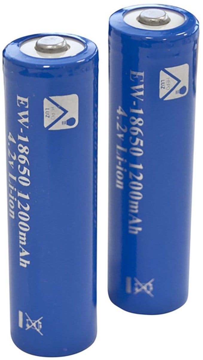 Hepoluz Mod Li-ion Batterij 18650mah 2 Eenheden Blauw