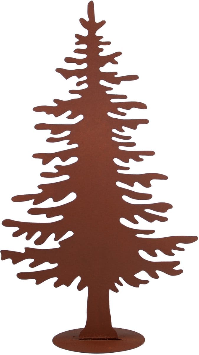 UNUS® Decoratieve standaard kerstboom van metaal roestlook