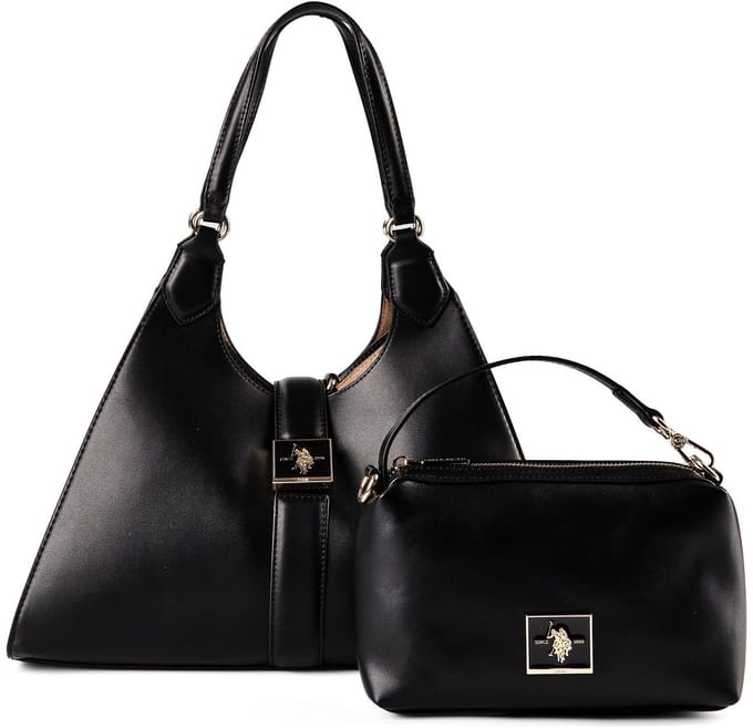 U.S. POLO ASSN. schoudertas handtas Margaret Shoulder Bag Black zwart