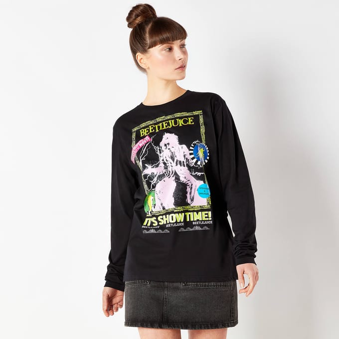 Beetlejuice Retro Cover Men's T-Shirt - Zwart - M