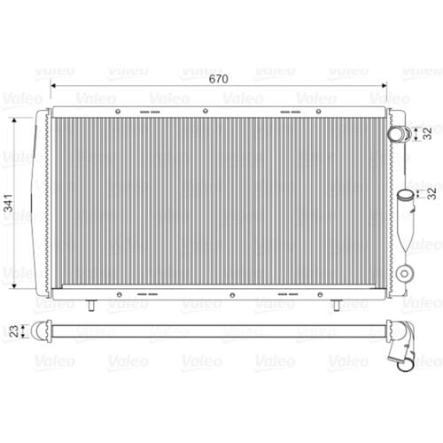 Radiator, motorkoeling VALEO 730140