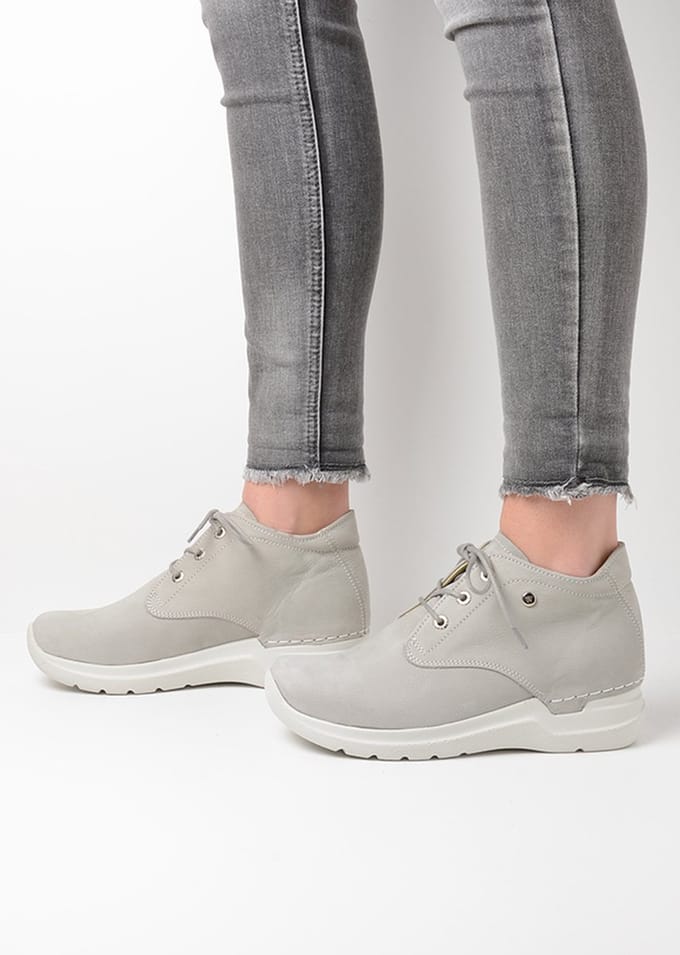 Wolky Veterschoenen Truth lichtgrijs nubuck