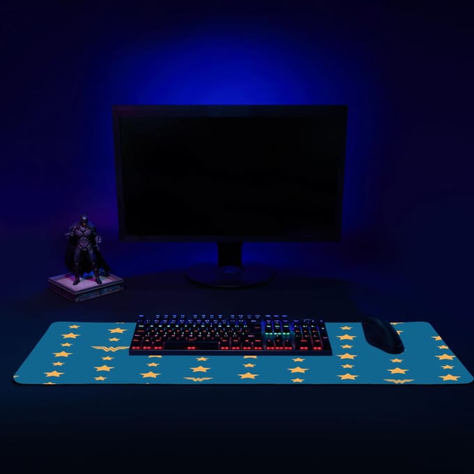Wonder Woman Stars Gaming Mouse Mat - Medium