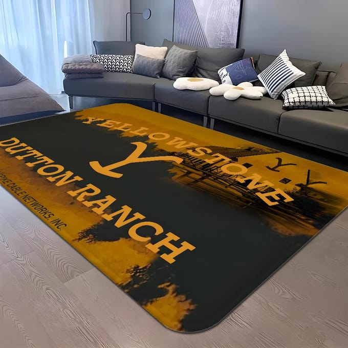 Yellowstone Dutton Ranch Badmat Antislip Absorbeert Water Lange Strook Kussen Slaapkamer Mat Welkom Deurmat 80*120cm