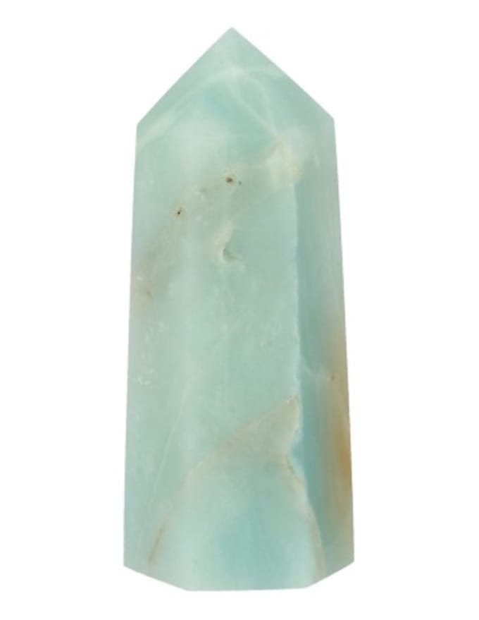 Amazoniet edelsteen punt - 7-8 cm - edelsteen - obelisk - healing crystal - crystal tower - toren