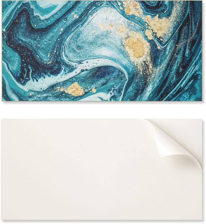 Decoratief zelfklevend vinylpaneel 100x50 cm met abstract harsmotief