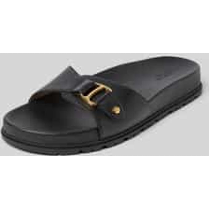 Slippers van echt leer model 'TASHA'