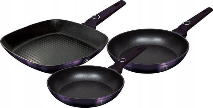 Berlinger Haus 7104 - Pannenset - 3 delig - Purple Eclipse collectie
