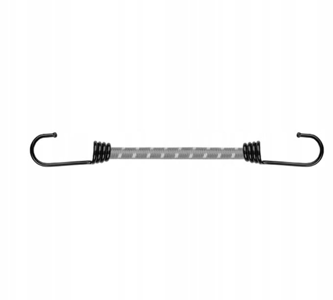Bradas BCH1-08040GY-E - Elastische Band - 40cm - Met Metalen Haak - Latex Kern