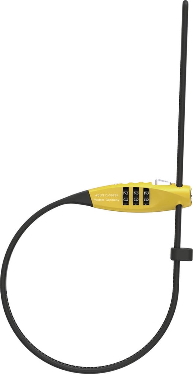 ABUS Combiflex TravelGuard cijferslot 45cm - geel