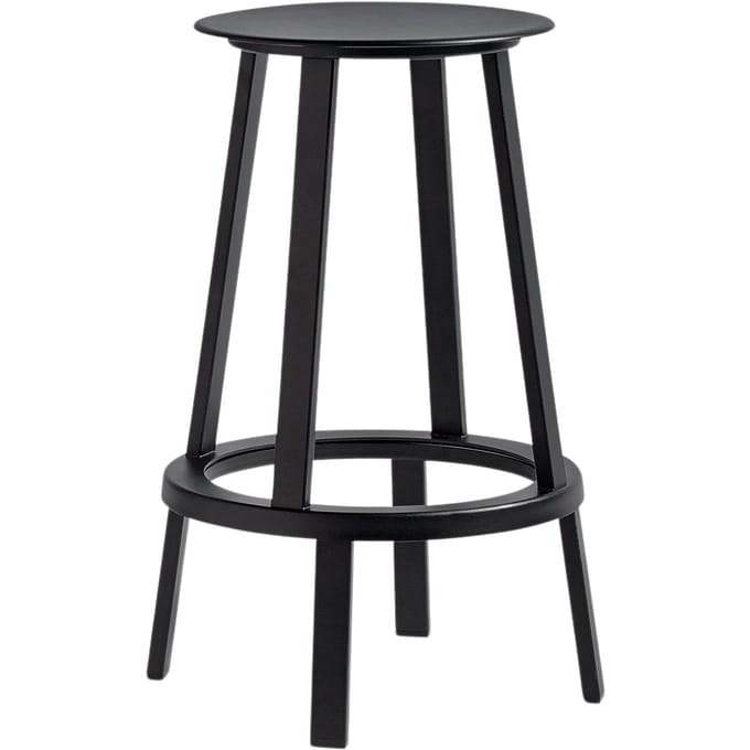 HAY - Revolver Stool barkruk - Hoogte 65 cm - zwart