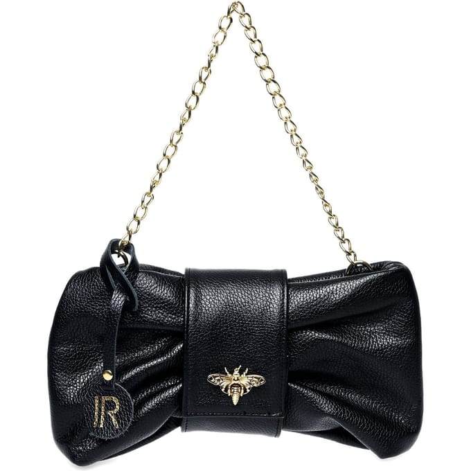 Isabella Rhea Zwart Rundleer Tas