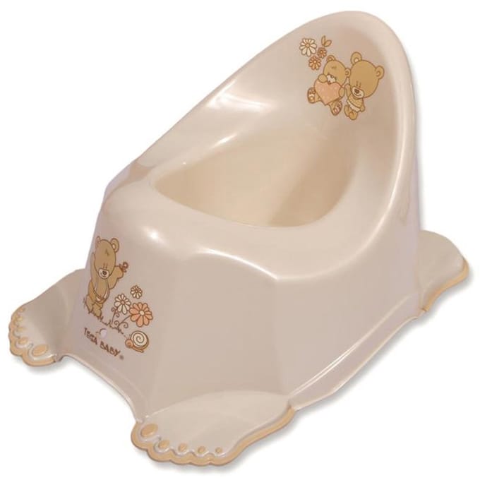 TEGA Muzikale plaspot beige teddybeer antislip - Babypot