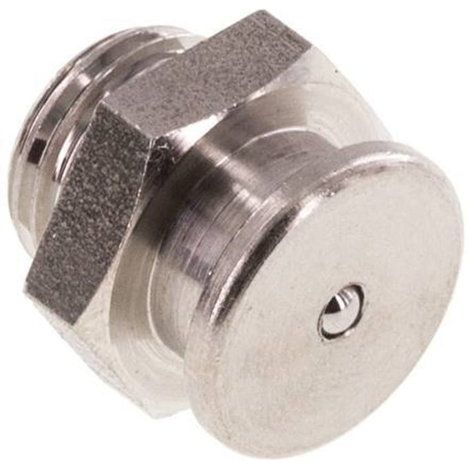 Vlak DIN 3404 Smeernippel 16mm  RVS G 1/4 Inch