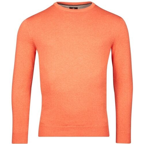Baileys Trui Crew Neck Single Knit Cotton Light Coral / male