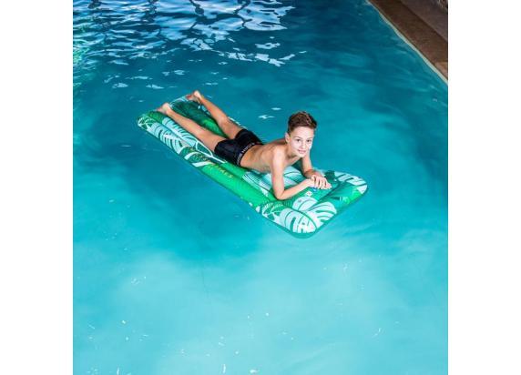 Swim Essentials Luchtmatras Luxe Tropical Neon Neo Green Luchtbedden