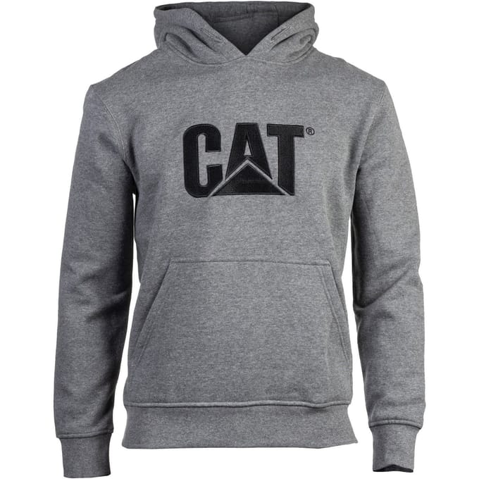 Caterpillar Heren Hoodie CAT Trademark Sweatshirt Capuchon Grijs - Maat M