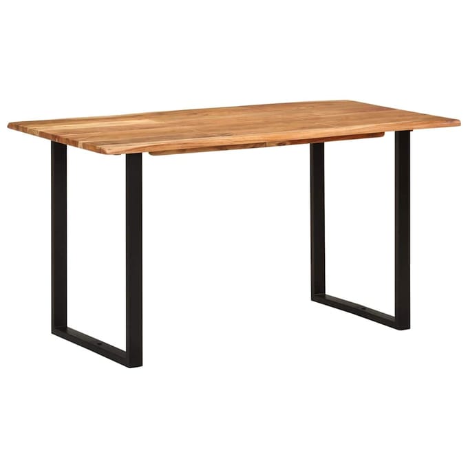 vidaXL - Eettafel - 140x70x76 - cm - massief - acaciahout
