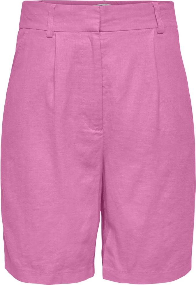 ONLY - ONLCARO HW LONG LINEN BLEND SHORTS TLR - Dames - Bermuda shorts