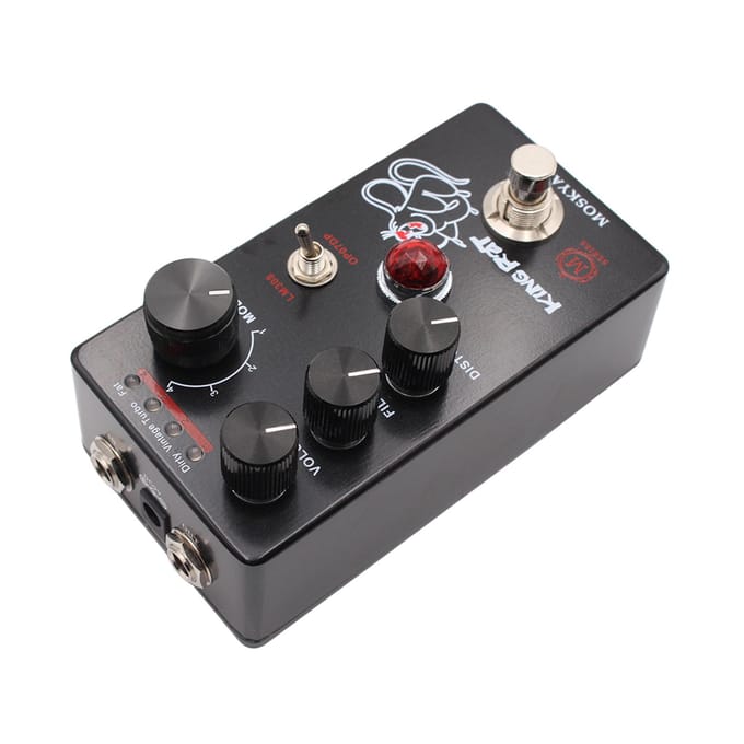 MOSKYo Fuzz Distortion Gitaar Effectpedaal 4 Modusschakelaar & VolumeFilterDistortion Knoppen zwart